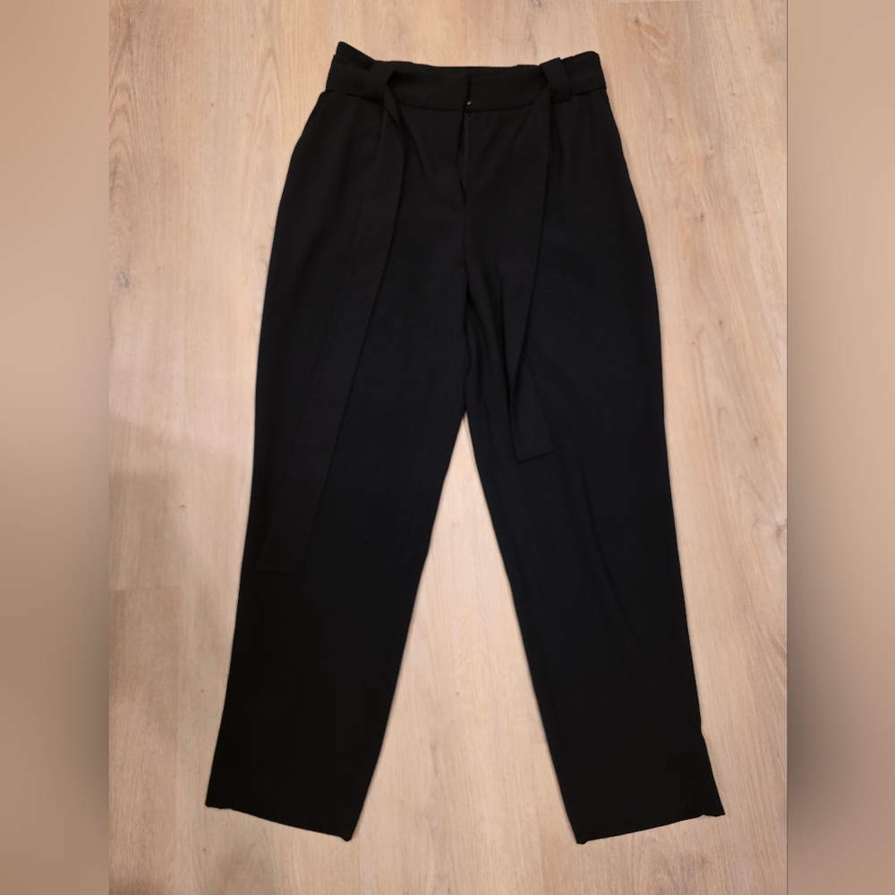 Elegant Black High-waisted Women's Pants